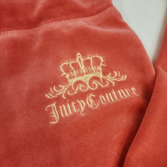 Juicy Couture Pink Tracksuit Sleepwear Size L Y2K Pink Melon Matching Pants - Picture 2 of 16